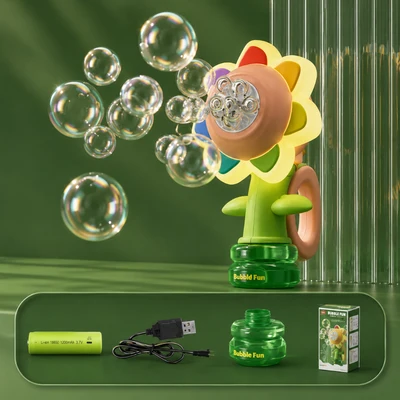 Lithium Battery Bubble Machine Outdoor Games Fun - Image 1